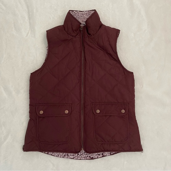 Reversible Purple Sherpa Vest - Picture 2 of 14
